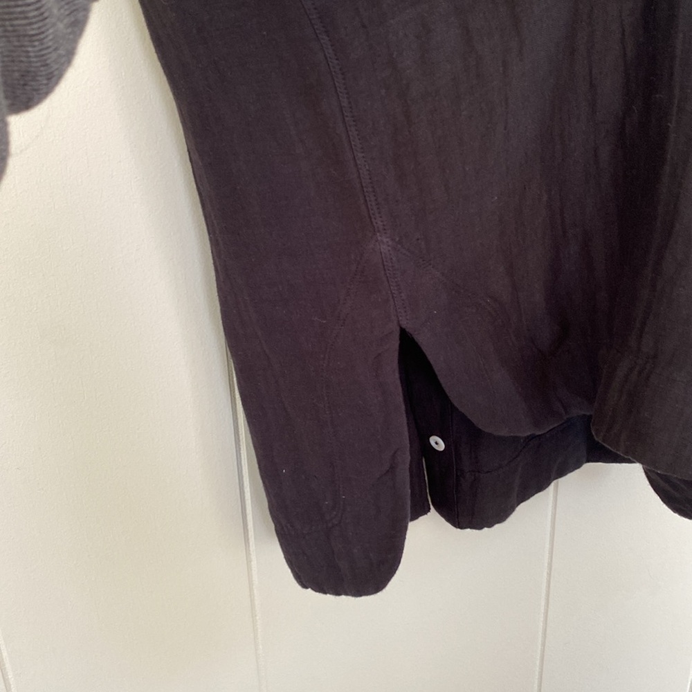 Billy Reid dolman sleeve button up dress black - Picture 9 of 12